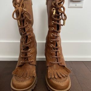 Tory Burch Leather Boots size 7